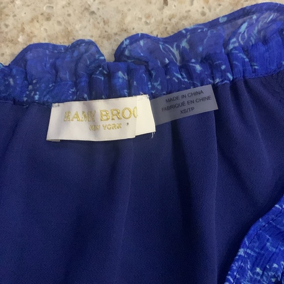 NWOT RAMY BROOKS Lorraine Balloon Sleeve Blouse Size X-Small - Picture 8 of 10